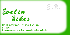 evelin mikes business card